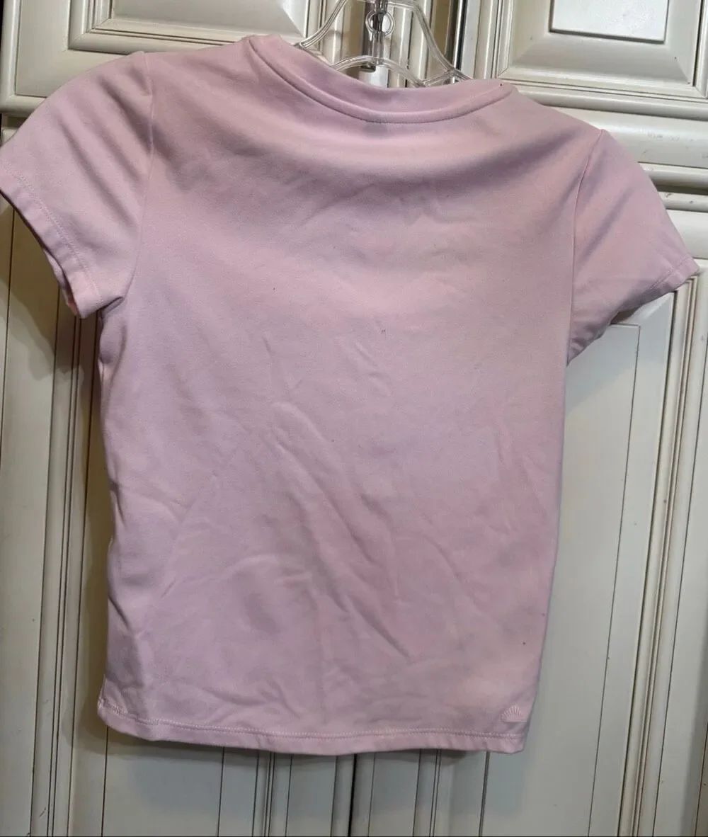 CottonβOn Body Girls Fitted Soft Crew Neck Short Sleeves T-Shirt Pink Size XS